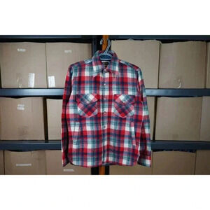 Vintage 90s Tip Top Wool Plaid Button-up S #502